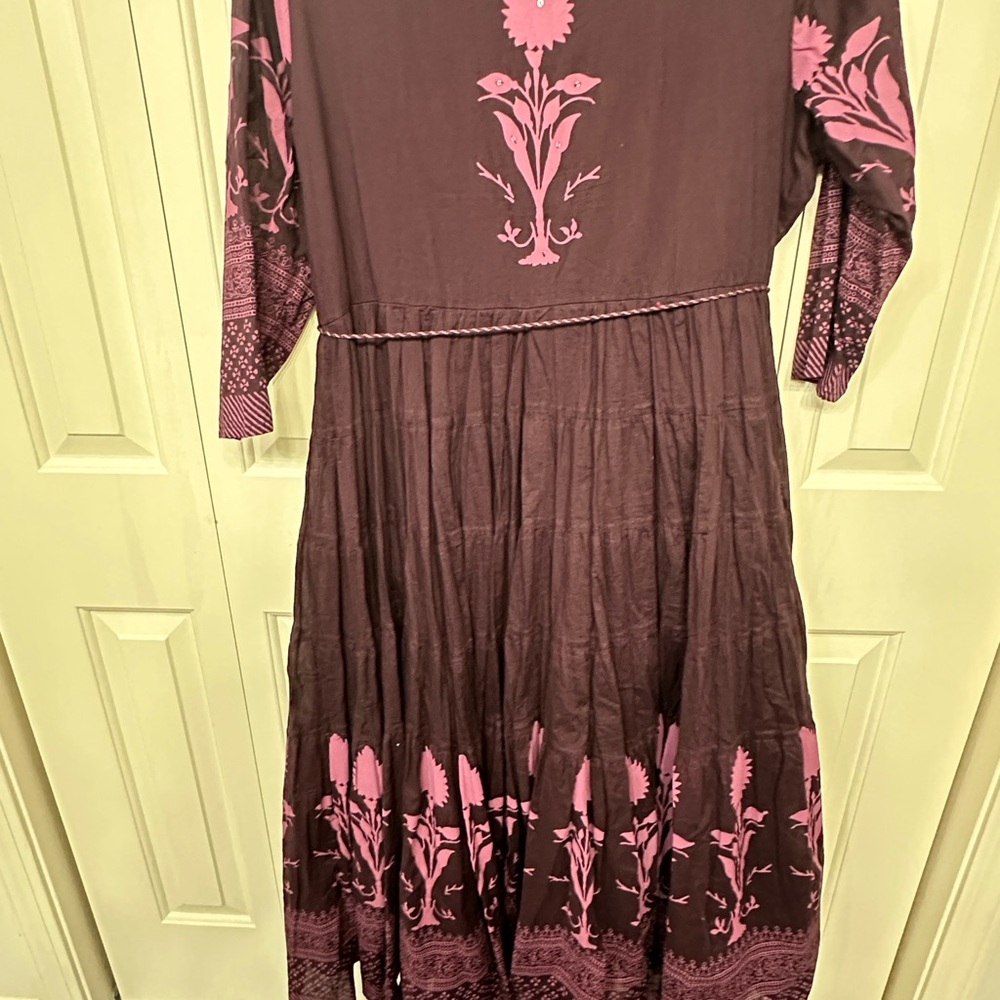 Sale ‼️Purple and Pink Women's Dress in size 23” 100% cotton and lined. - Picture 8 of 9